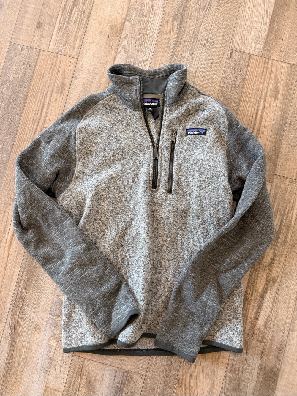 Patagonia Men's Gray Two-Tone Half-Zip Fleece Pullover